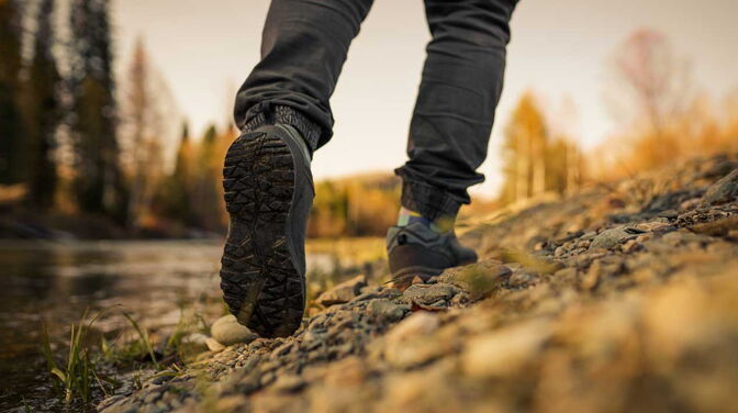 Fussabdruecke einer Person