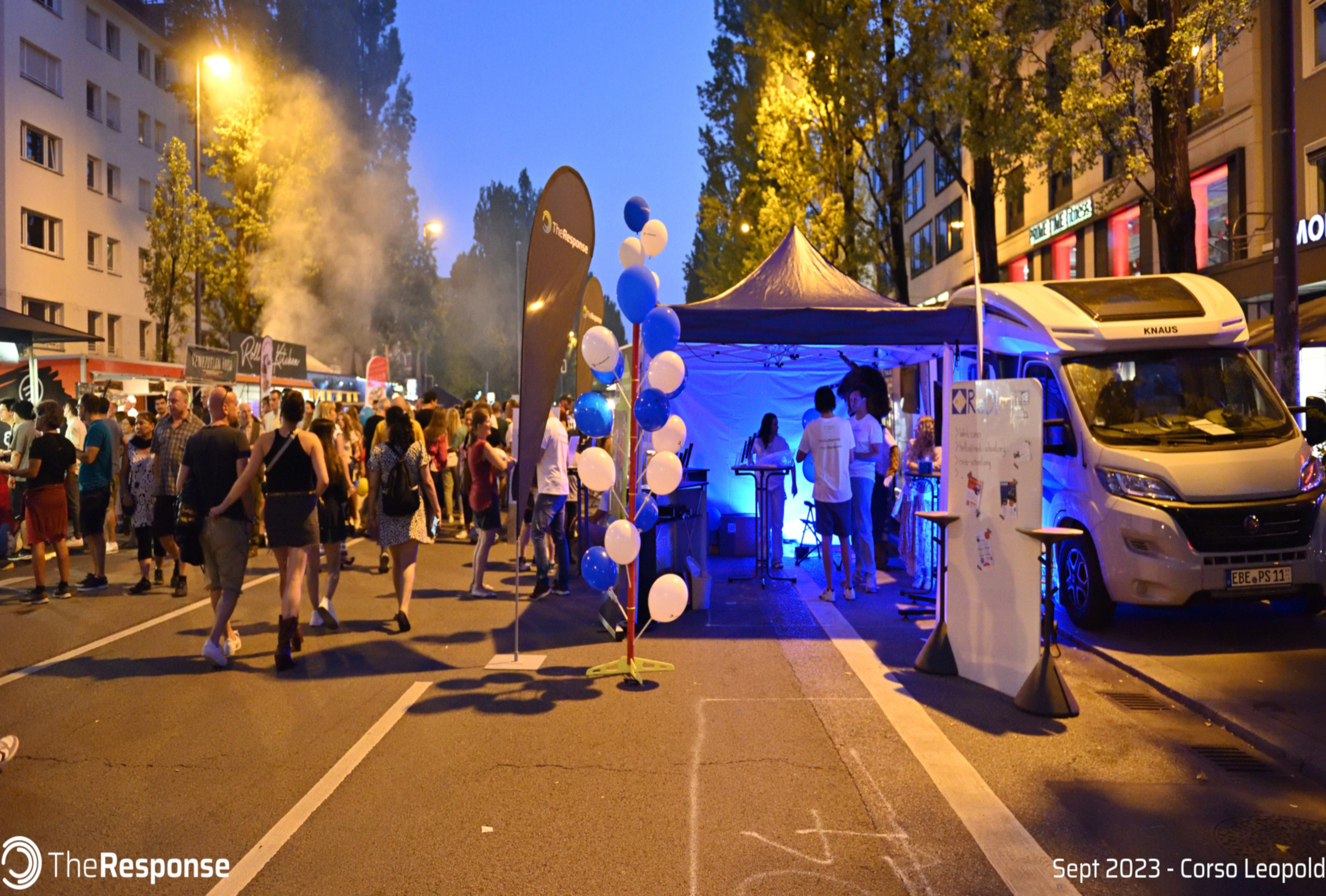 Besucher am Corso Leopold